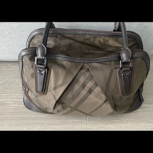 Burberry nylon check bag